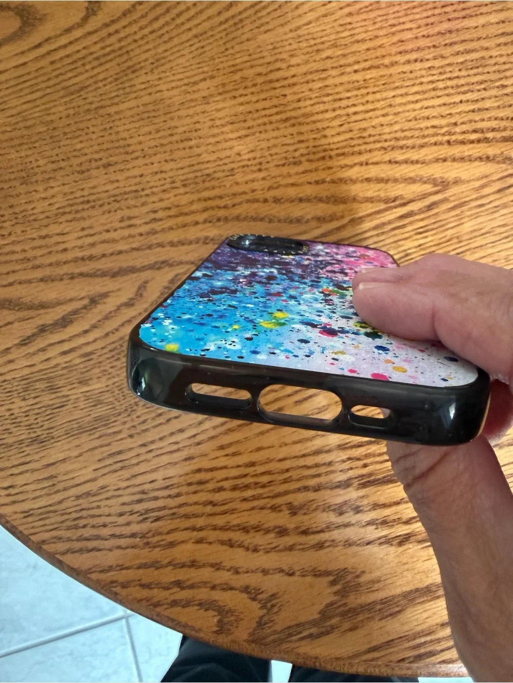 Casetify Color Splash iPhone 14 Case - Blue, Pink & Yellow Accent